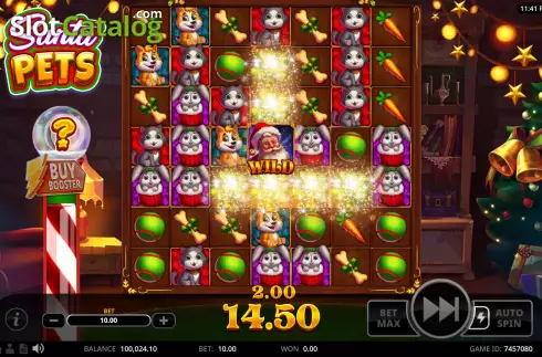Скрин4. Santa Pets слот