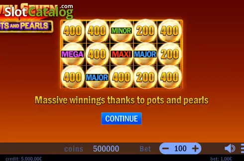 Скрин2. Seven Seven Pots and Pearls слот