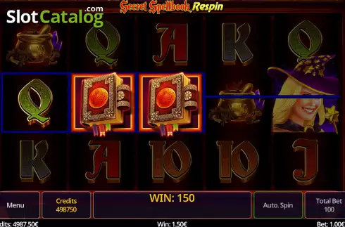 Скрин4. Secret Spellbook Respin слот