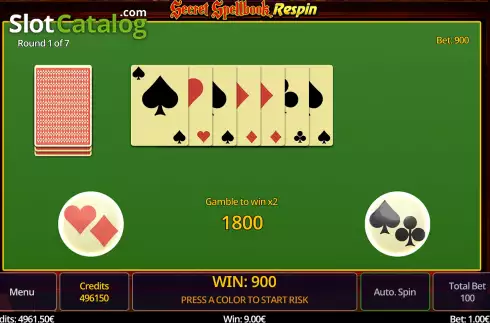 Скрин6. Secret Spellbook Respin слот