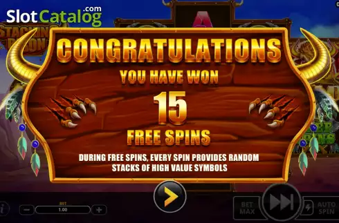Скрин8. Stacking Bison слот