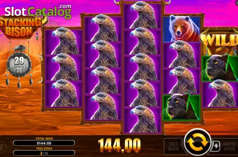 Скрин9. Stacking Bison слот
