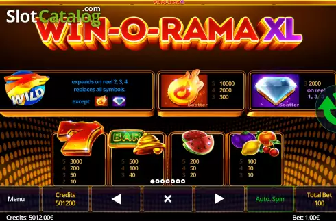 Скрин8. Win-O-Rama XL слот