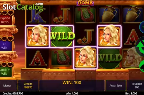 Скрин4. Treasures of Rome (Swintt) слот