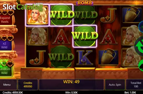 Скрин6. Treasures of Rome (Swintt) слот