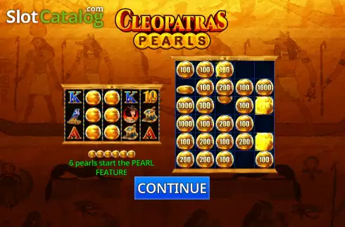 Скрин2. Cleopatras Pearls слот