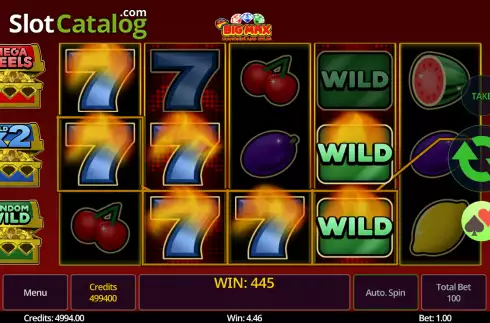 Скрин3. Big Max Diamonds and Wilds слот