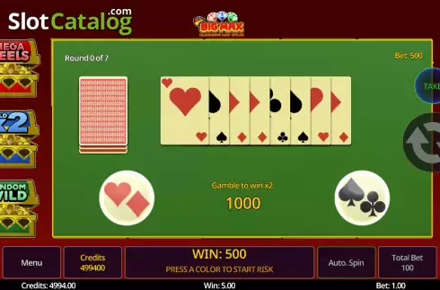Скрин4. Big Max Diamonds and Wilds слот