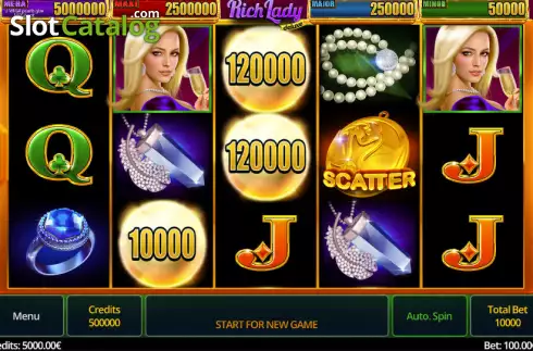 Скрин2. Rich Lady Deluxe слот