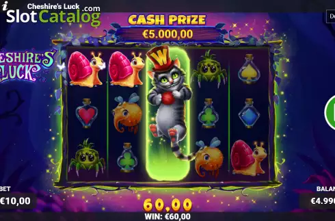 Скрин3. Cheshire's Luck слот