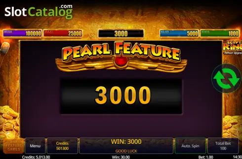 Скрин3. Egypt King Pearl Upgrade слот