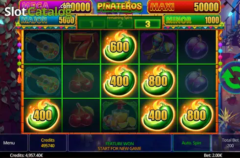 Скрин3. Piñateros слот