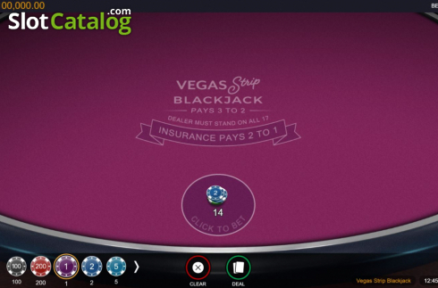 Скрин2. Vegas Strip Blackjack (Switch Studios) слот
