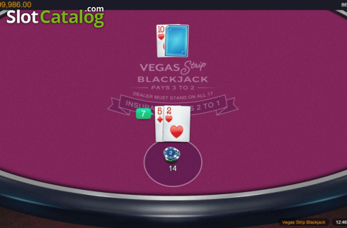 Скрин3. Vegas Strip Blackjack (Switch Studios) слот