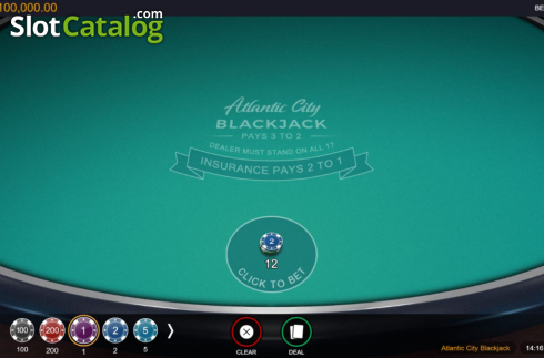 Скрин2. Atlantic City Blackjack (Switch Studios) слот