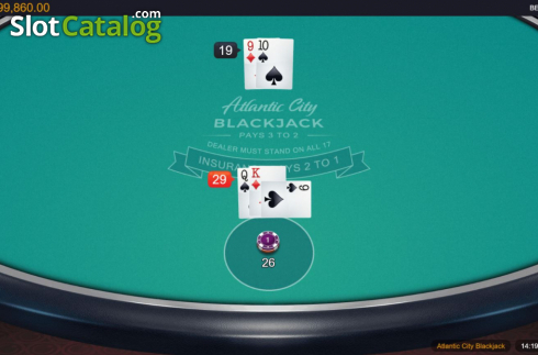 Скрин4. Atlantic City Blackjack (Switch Studios) слот