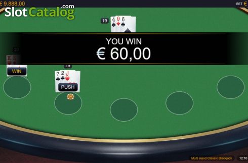 Скрин5. Multi Hand Classic 6 Deck Blackjack слот