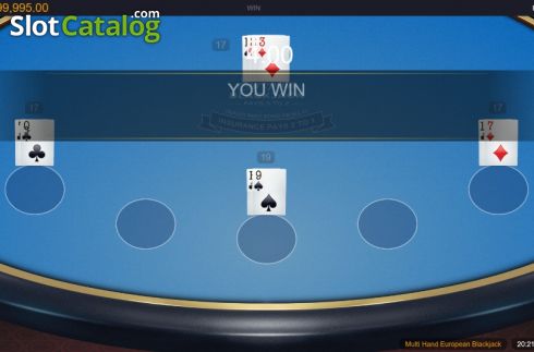 Скрин3. European Blackjack MH (Switch studios) слот