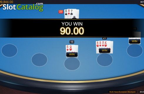 Скрин4. European Blackjack MH (Switch studios) слот