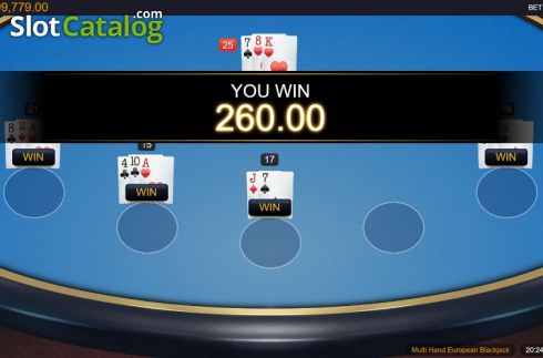 Скрин5. European Blackjack MH (Switch studios) слот