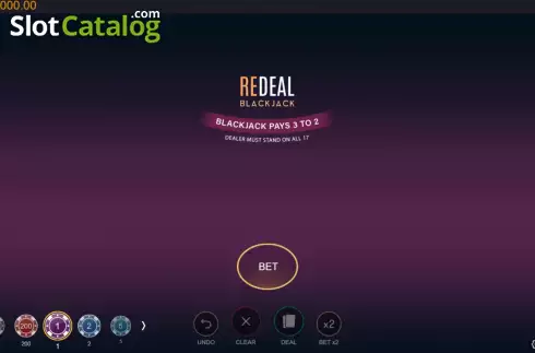 Скрин4. ReDeal Blackjack слот