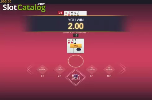 Скрин7. High Streak Blackjack слот