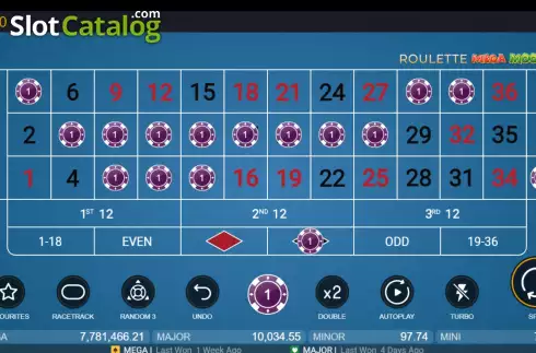 Скрин3. Roulette Mega Moolah слот