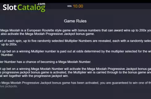 Скрин8. Roulette Mega Moolah слот