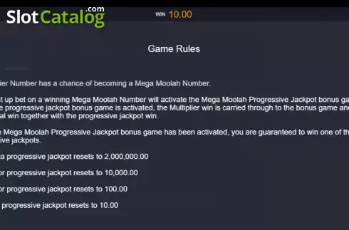 Скрин9. Roulette Mega Moolah слот