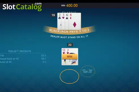 Скрин4. Classic Blackjack with Ten-20 слот