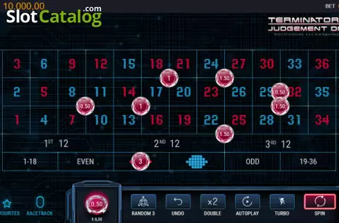 Скрин4. Terminator 2 Roulette слот