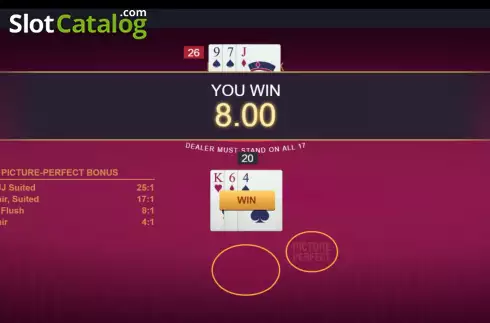 Скрин4. Classic Blackjack with Picture-Perfect Bonus слот
