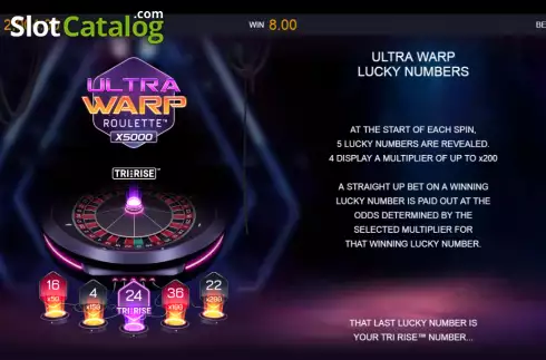 Скрин5. Ultra Warp Roulette слот