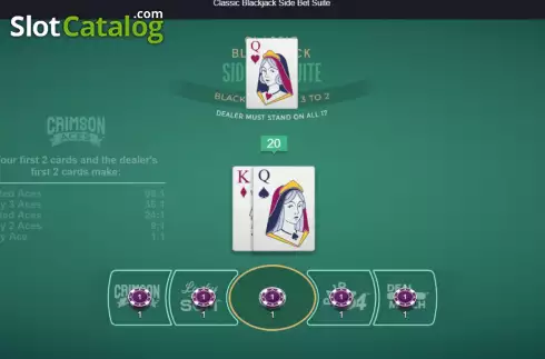 Скрин2. Classic Blackjack Side Bet Suite слот