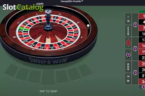 Скрин2. Sweep & Win Roulette слот