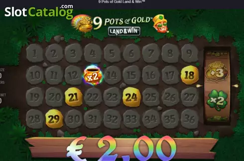 Скрин3. 9 Pots of Gold Land & Win слот