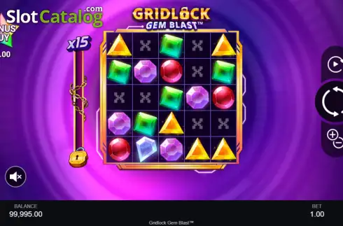 Скрин2. Gridlock Gem Blast слот