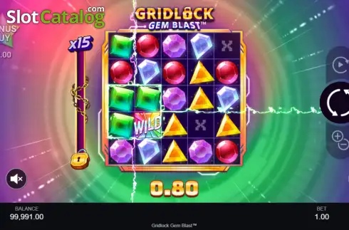 Скрин3. Gridlock Gem Blast слот