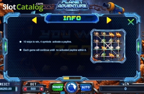 Скрин5. Planet Adventure слот