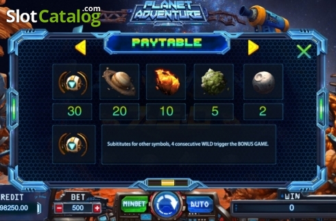 Скрин6. Planet Adventure слот