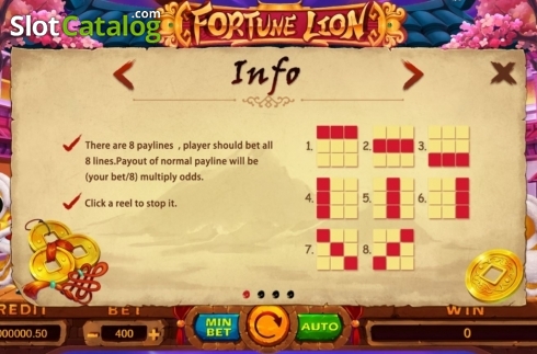 Скрин4. Fortune Lion (Funta Gaming) слот