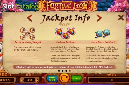 Скрин7. Fortune Lion (Funta Gaming) слот
