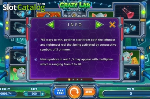 Скрин4. Crazy Lab (Funta Gaming) слот