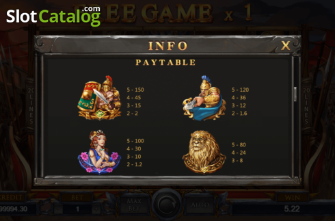 Скрин7. Legendary Gladiator слот