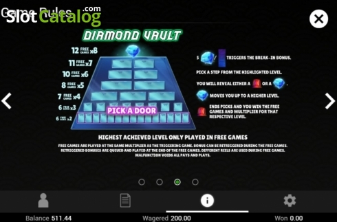 Скрин9. Diamond Fortune (Swintt) слот