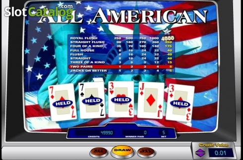 Скрин4. All American (Amaya) слот