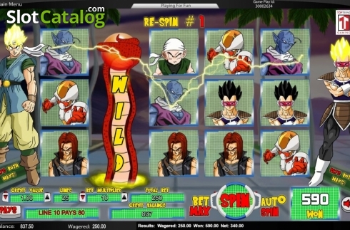 Скрин3. Dragon Ball Reels слот