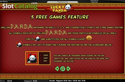 Скрин8. Lucky Panda (Top Trend Gaming) слот