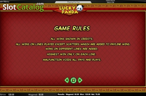 Скрин9. Lucky Panda (Top Trend Gaming) слот