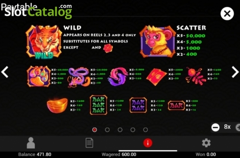 Скрин5. Wild Wild Tiger слот